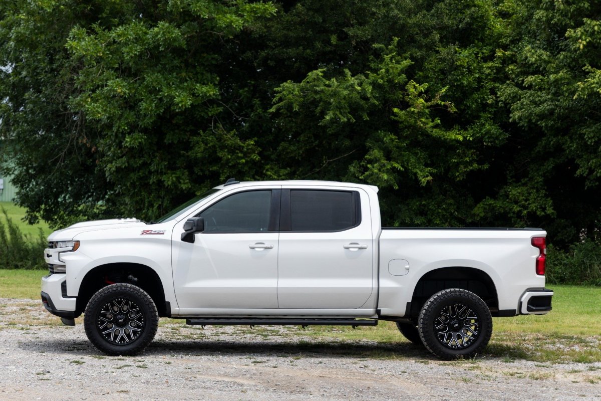 Chevrolet Silverado 1500 Hood Scoop - Rough Country - Summit White - '19-'24